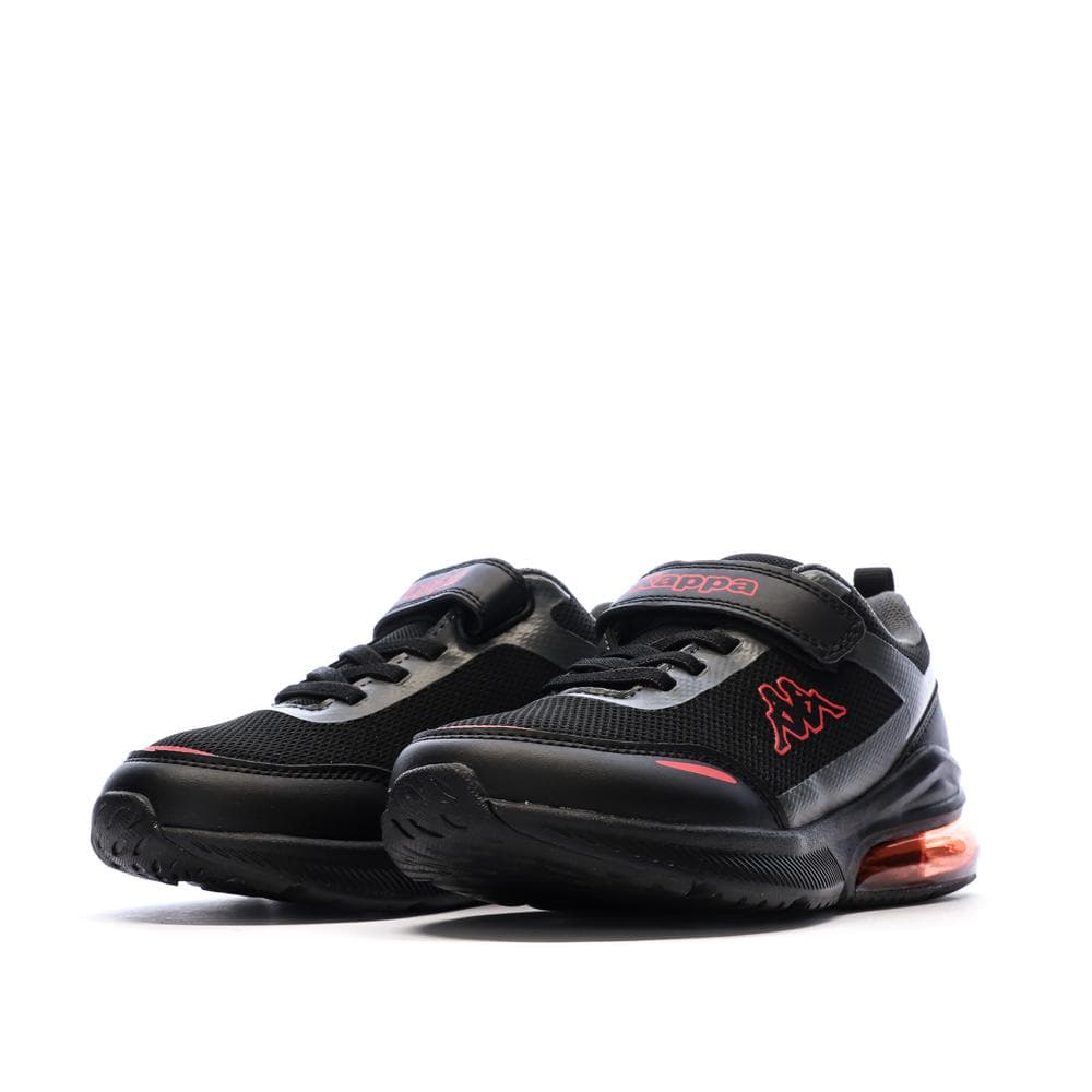 Baskets Noir/Rouge Garçon Kappa Logo Pylos123 7