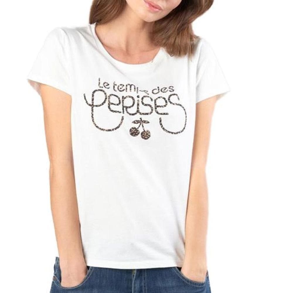 T-shirt Blanc Fille Le Temps Des Cerises Gillian 1