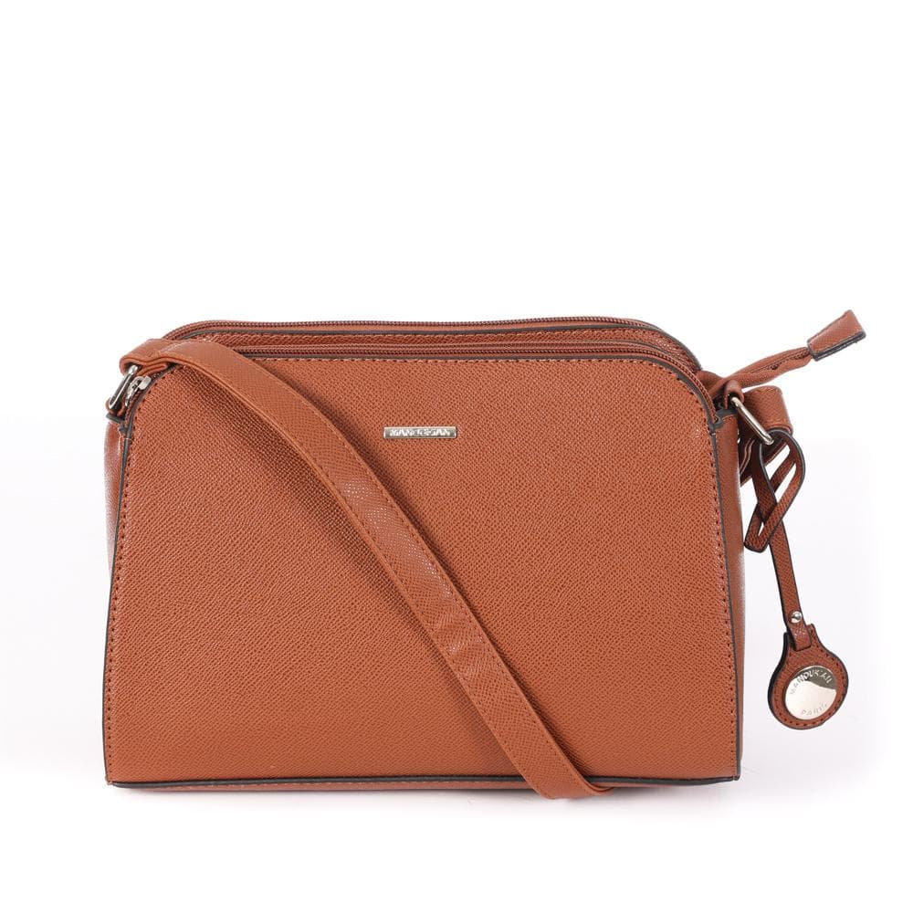 Sac à Bandoulière Camel Femme Manoukian OLIVIA 1