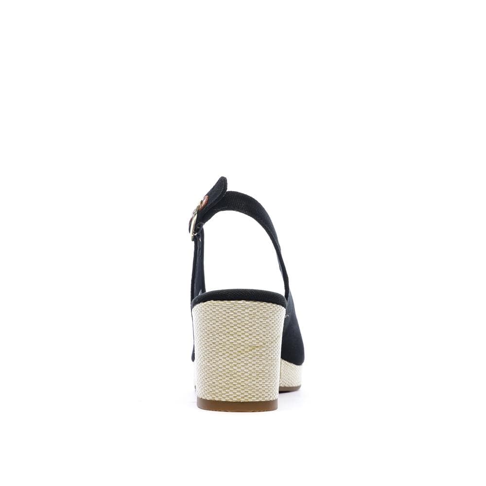 Sandales Noires Femme Tommy Hilfiger Flags 3