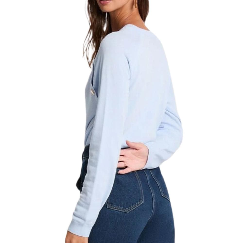Pull Bleu Femme Morgan Boutons 2