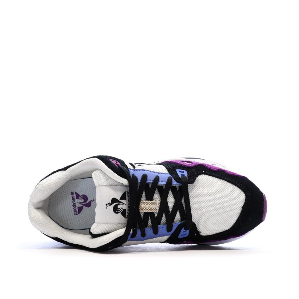 Baskets Noires/Blanches/Bleu Femme Le Coq Sportif R1100 Nineties 4