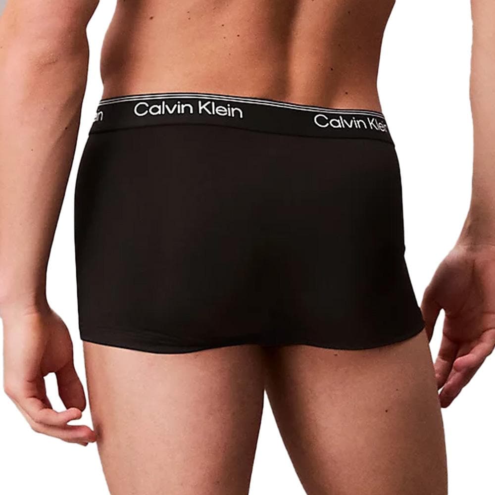 X3 Boxers Noir/Blanc Homme Calvin Klein Jeans Low Rise Trunk 3