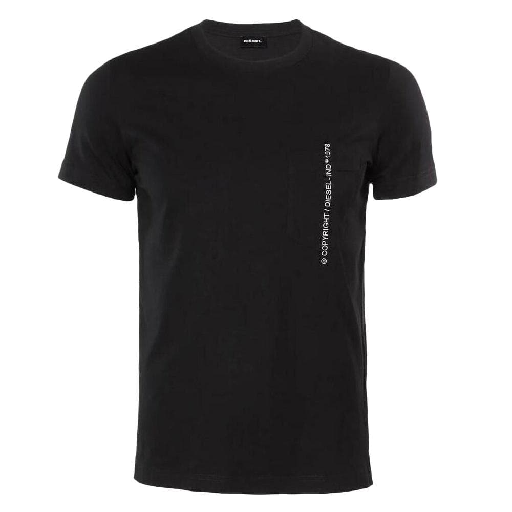 T-shirt Noir/Blanc Homme Diesel A19001 1