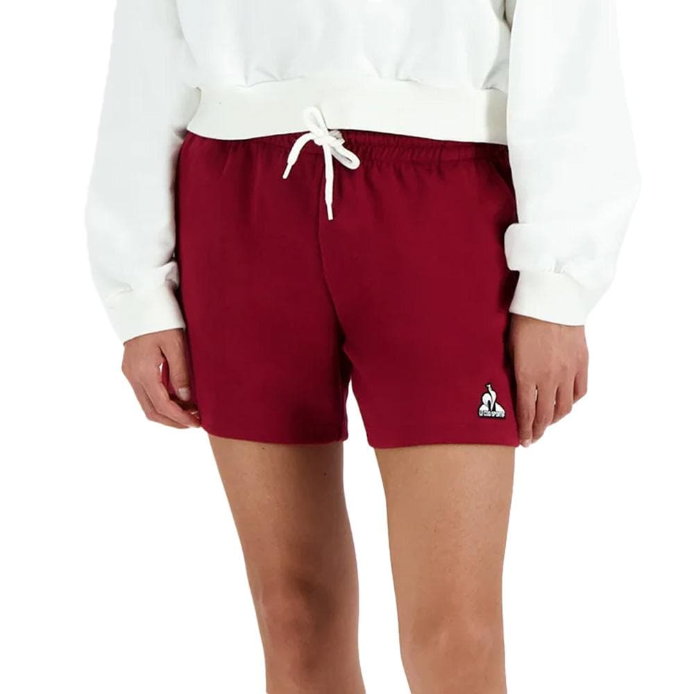 Short Bordeaux Femme Le Coq Sportif Heritage 2