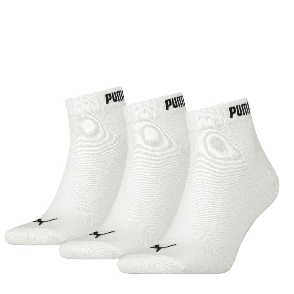 X3 Paires de Chaussettes Blanches Mixte Puma Quarter 1