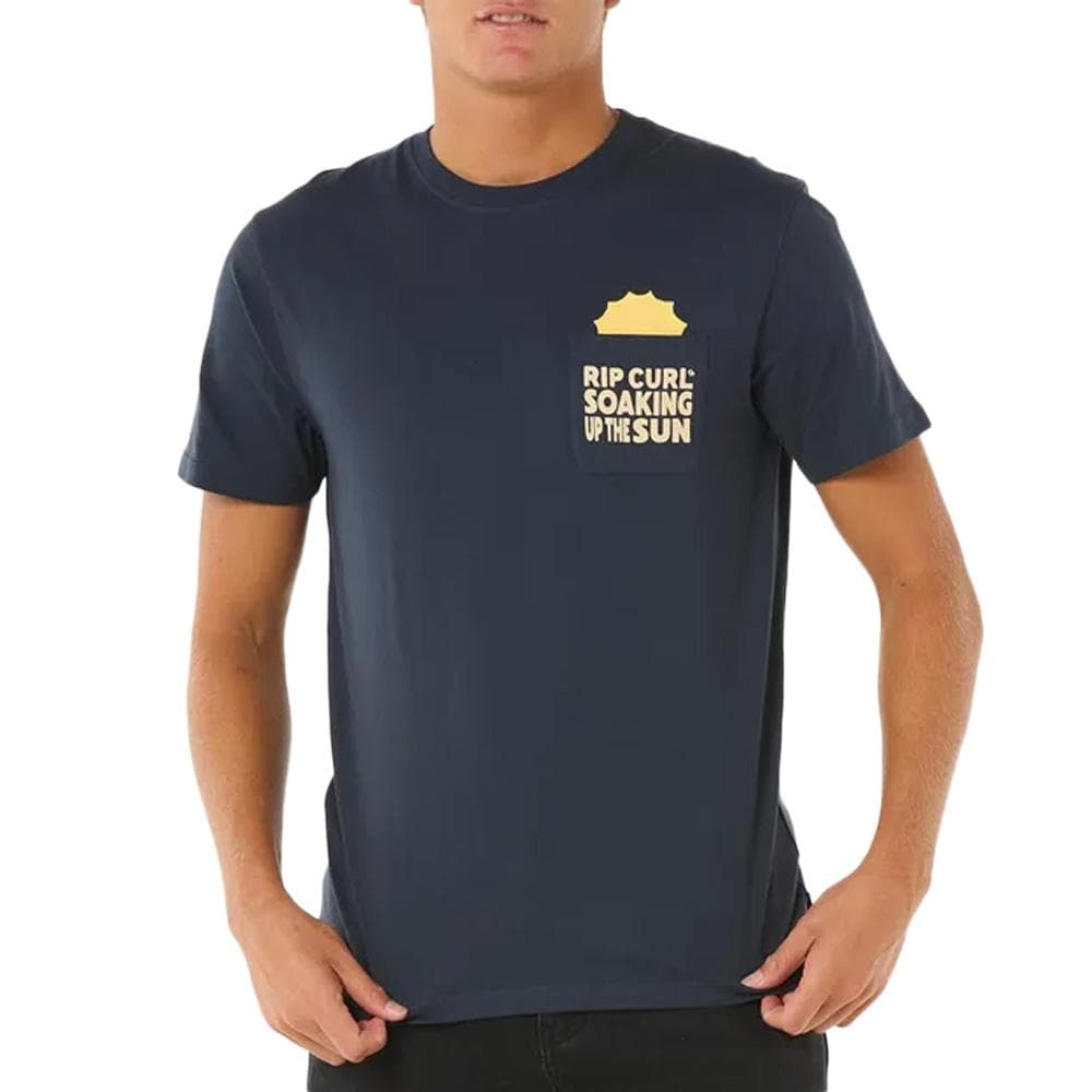 T-Shirt Marine Homme Rip Curl Sun Soaker 1