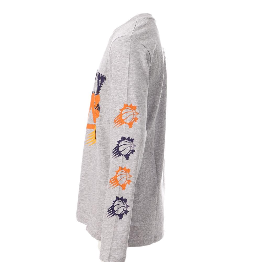 Phoenix Suns T-shirt Manches Longues Gris Garçon NBA Get Busy 3