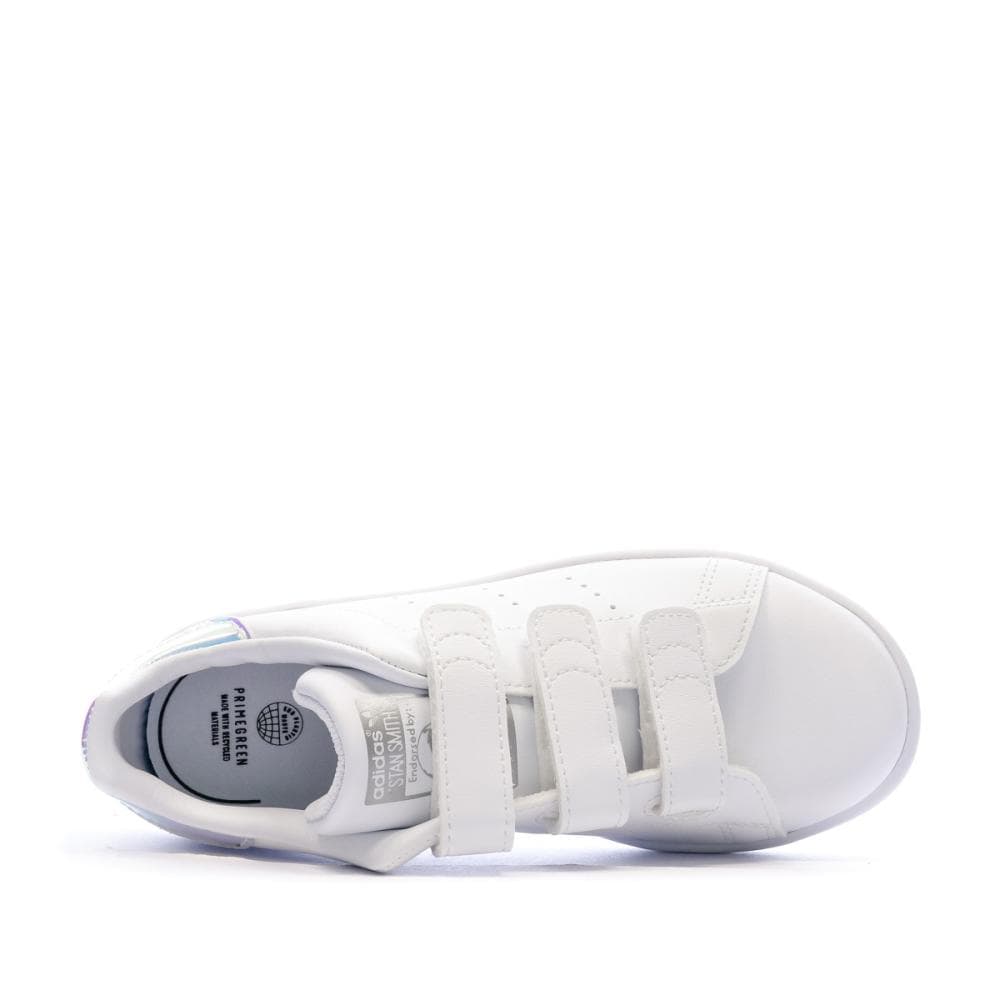 Stan Smith Baskets Blanches à Scratch Enfant Adidas 4