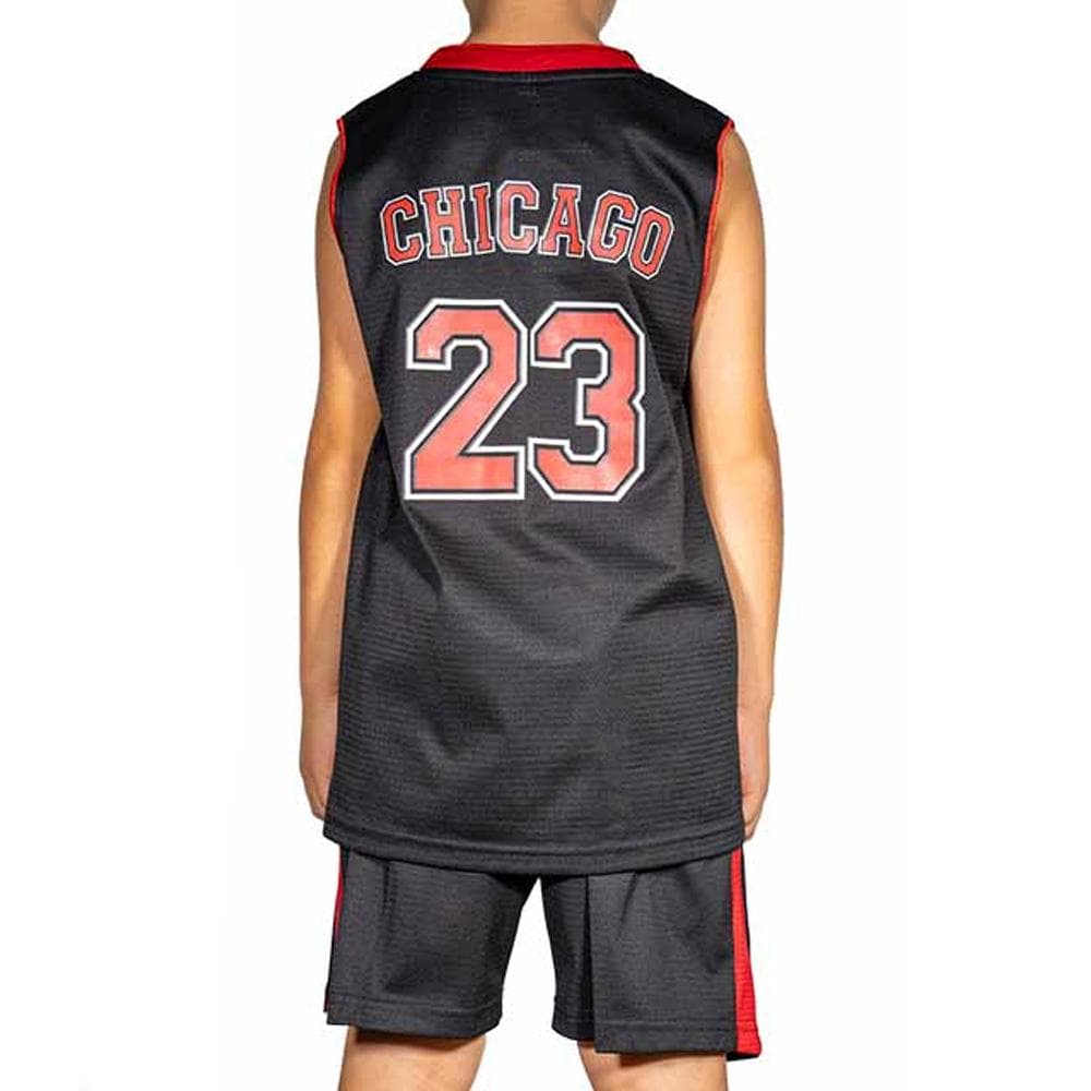 Chicago Bulls Ensemble de basket Noir/Rouge Enfant Sport Zone 2