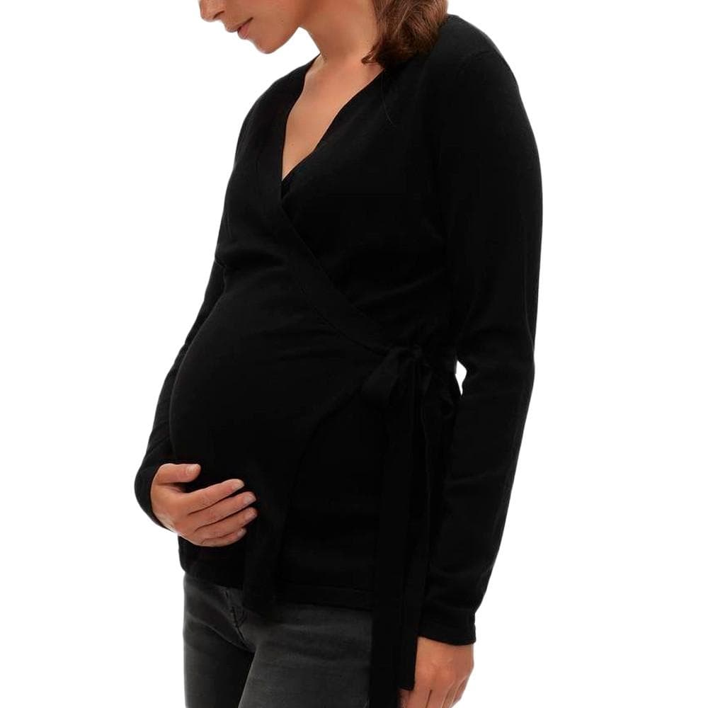 Pull de Grossesse Noir Femme Mamalicious Lena 1