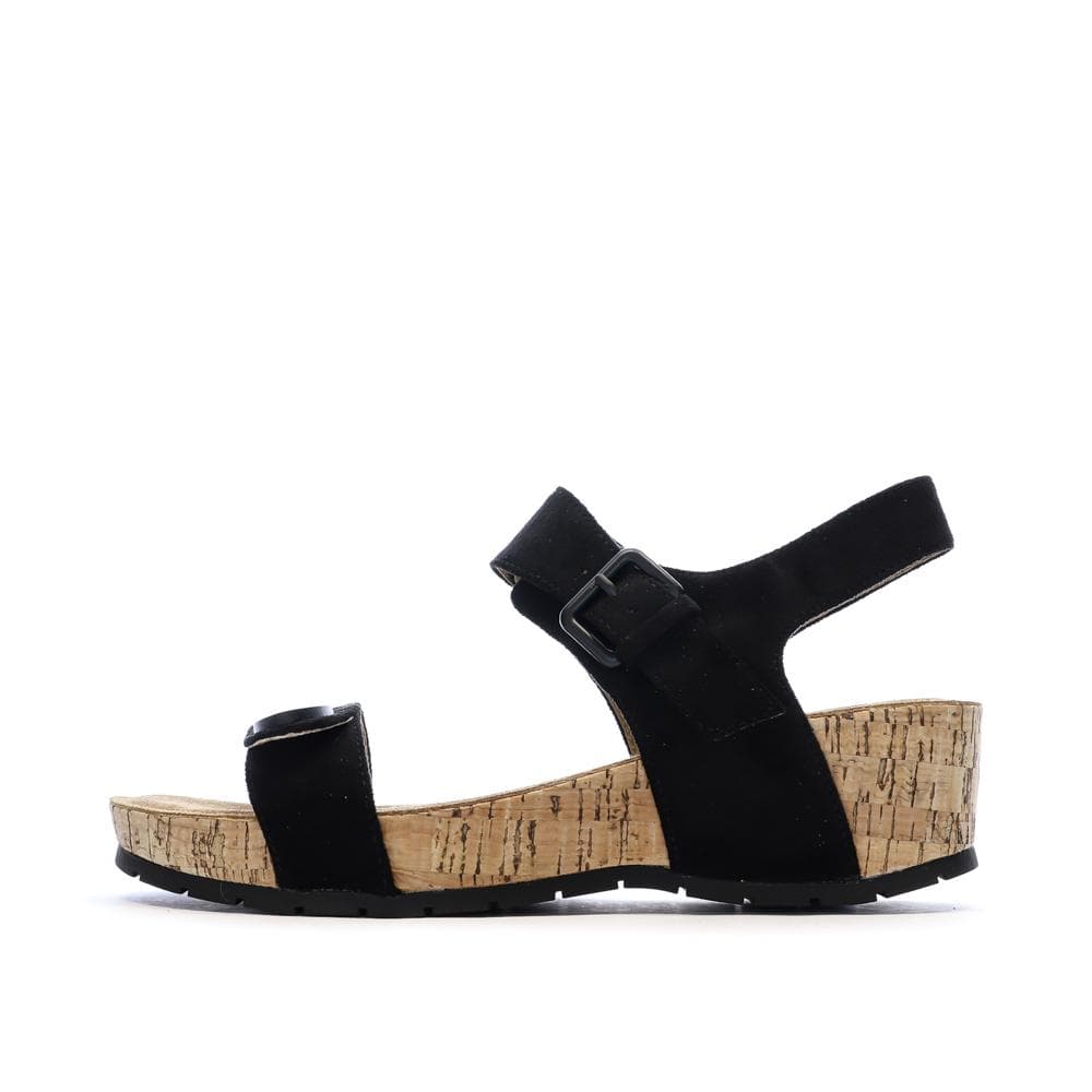 Sandales Noires Femme Chattawak Laspinas 1