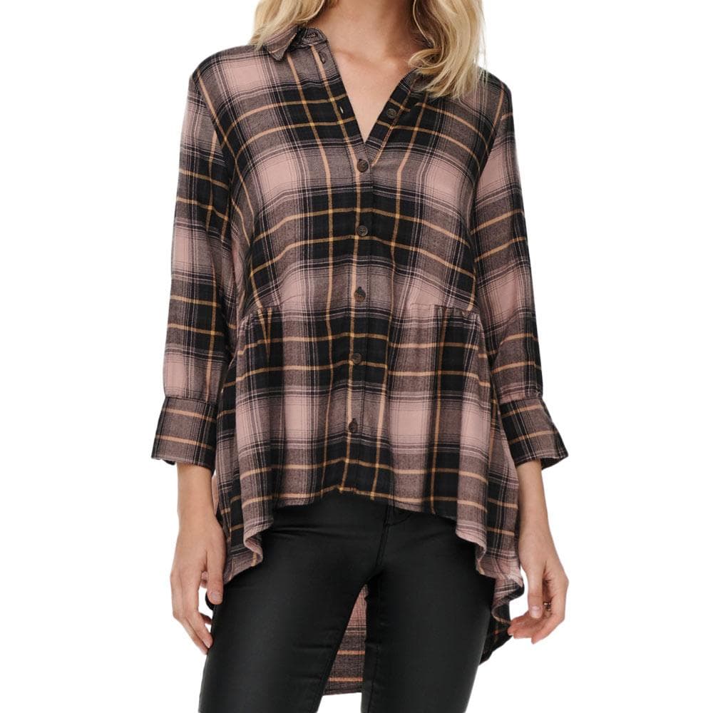 Chemise à Carreaux Rose/Noir Femme Only Canberra 1