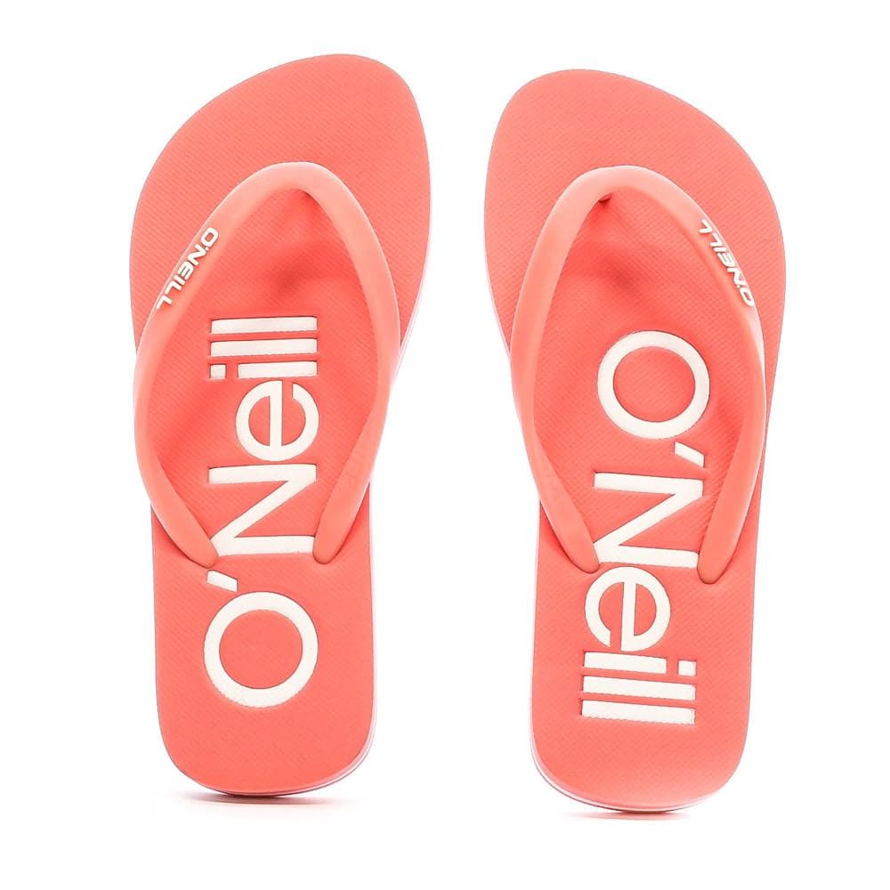 Tongs Rouge/Blanc Fille O'Neill Profile Logo 3