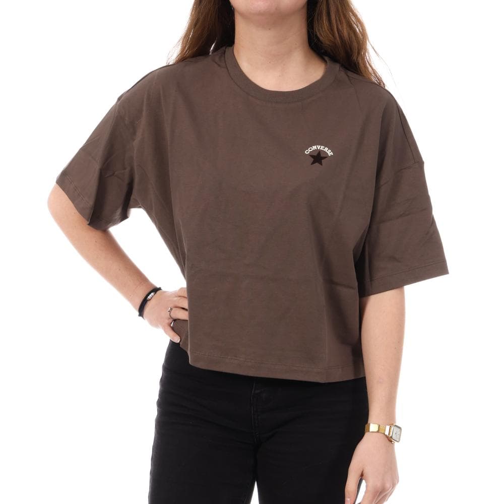 T-Shirt Marron Femme Converse Chuck Ghost 1