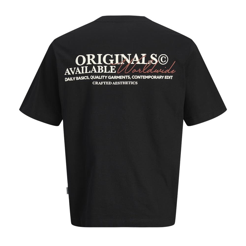 T-Shirt Noir Garçon Jack & Jones Slington 2
