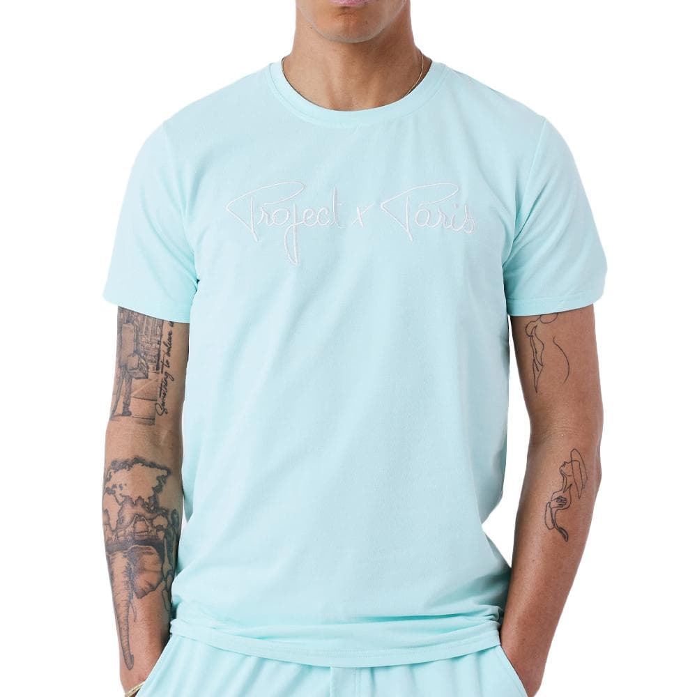 T-Shirt Bleu Homme Project X Paris 910076 1