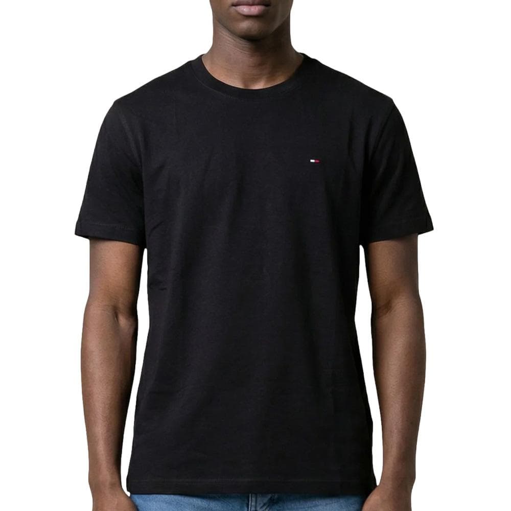 T-shirt Noir Pomme Homme Tommy Hilfiger Tjm Slim Linear 1