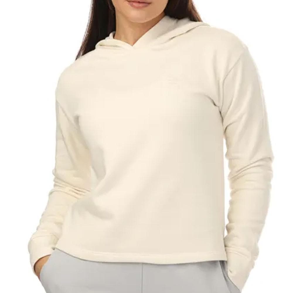 Sweat à Capuche Écru Femme Adidas Cropped HE6885 1