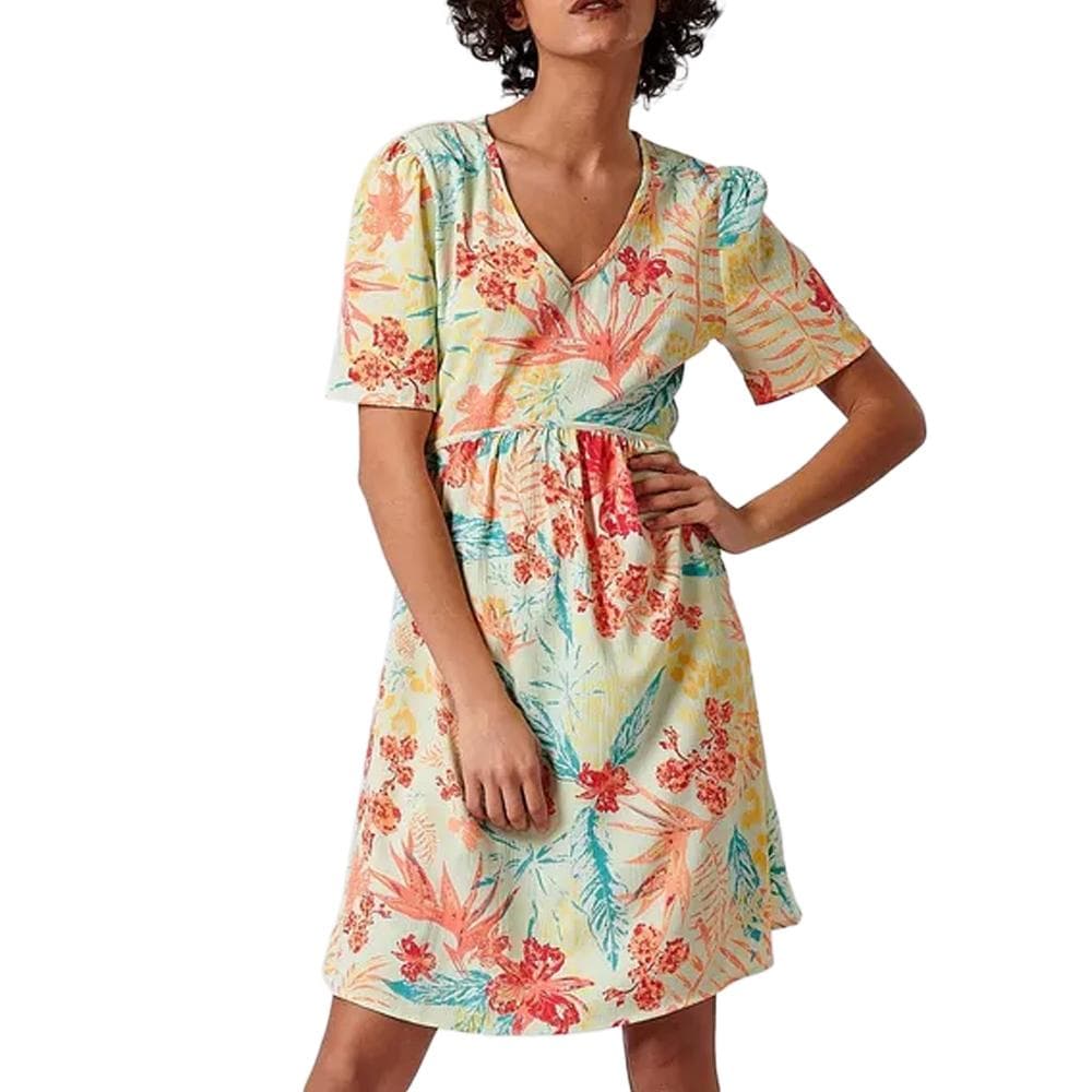 Robe Verte Fleurie Femme Kaporal CADILE 1