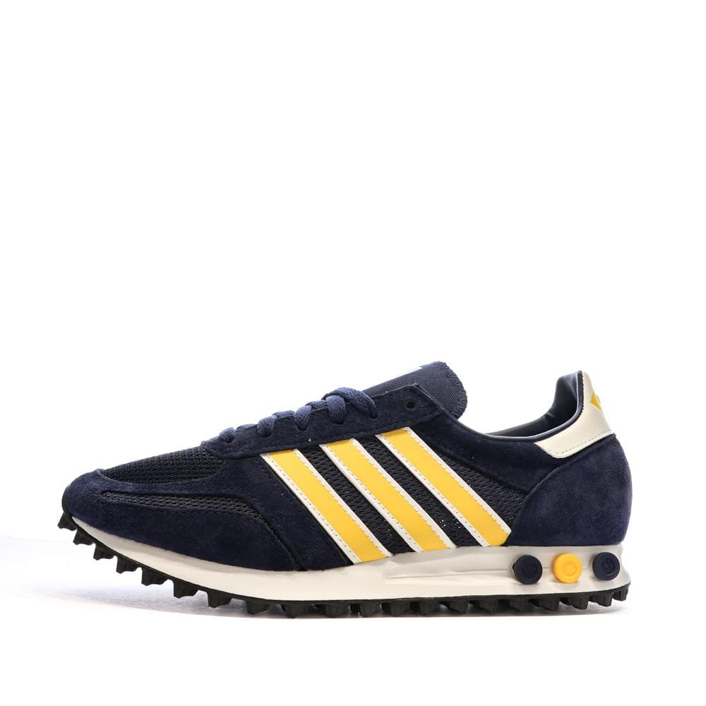 Baskets Marines/Jaunes Homme Adidas La Trainer 1