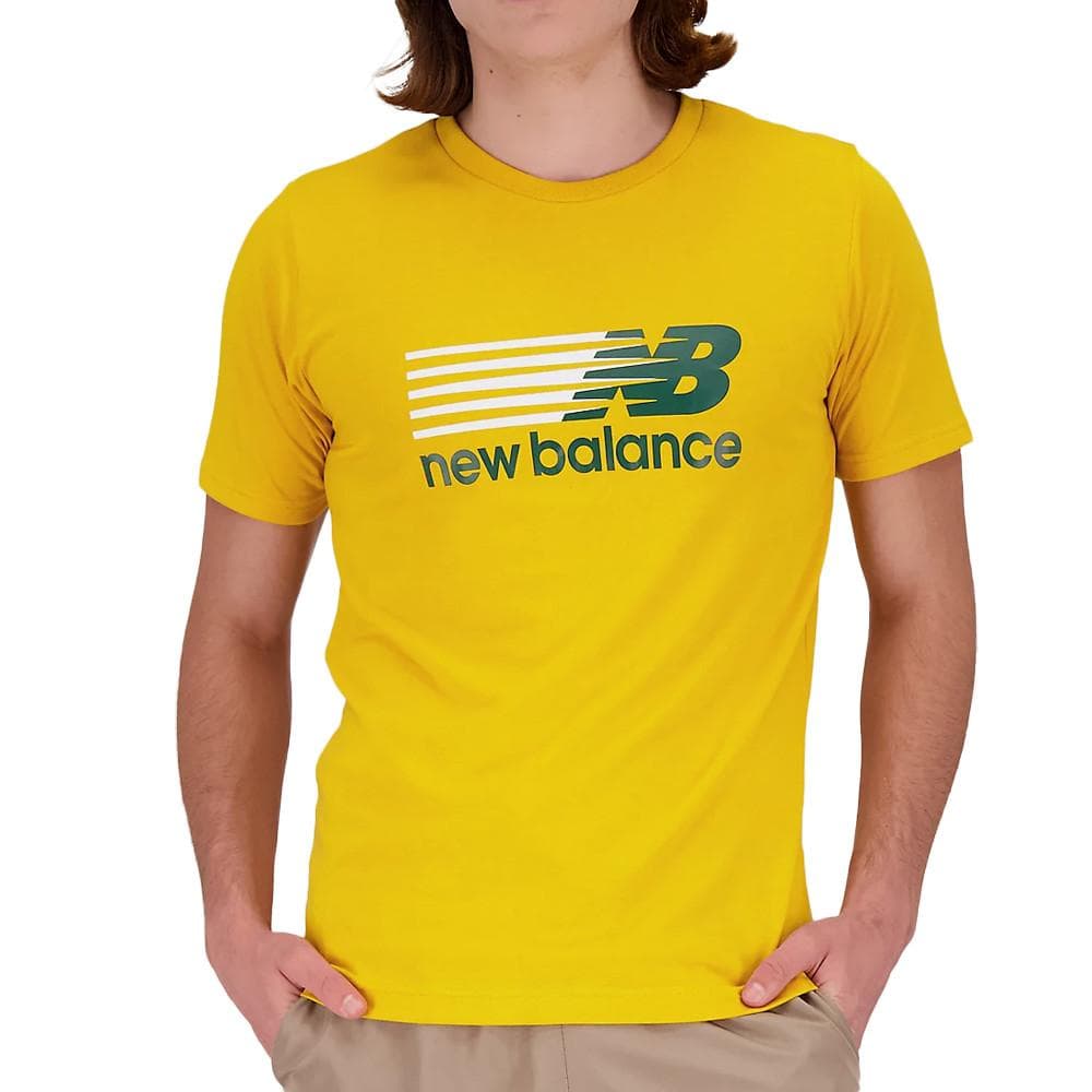 T-shirt Jaune Homme New Balance Core 1