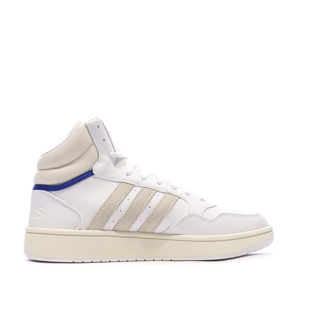 Baskets Blanches/Grises/Bleu Homme Adidas Hoops 2
