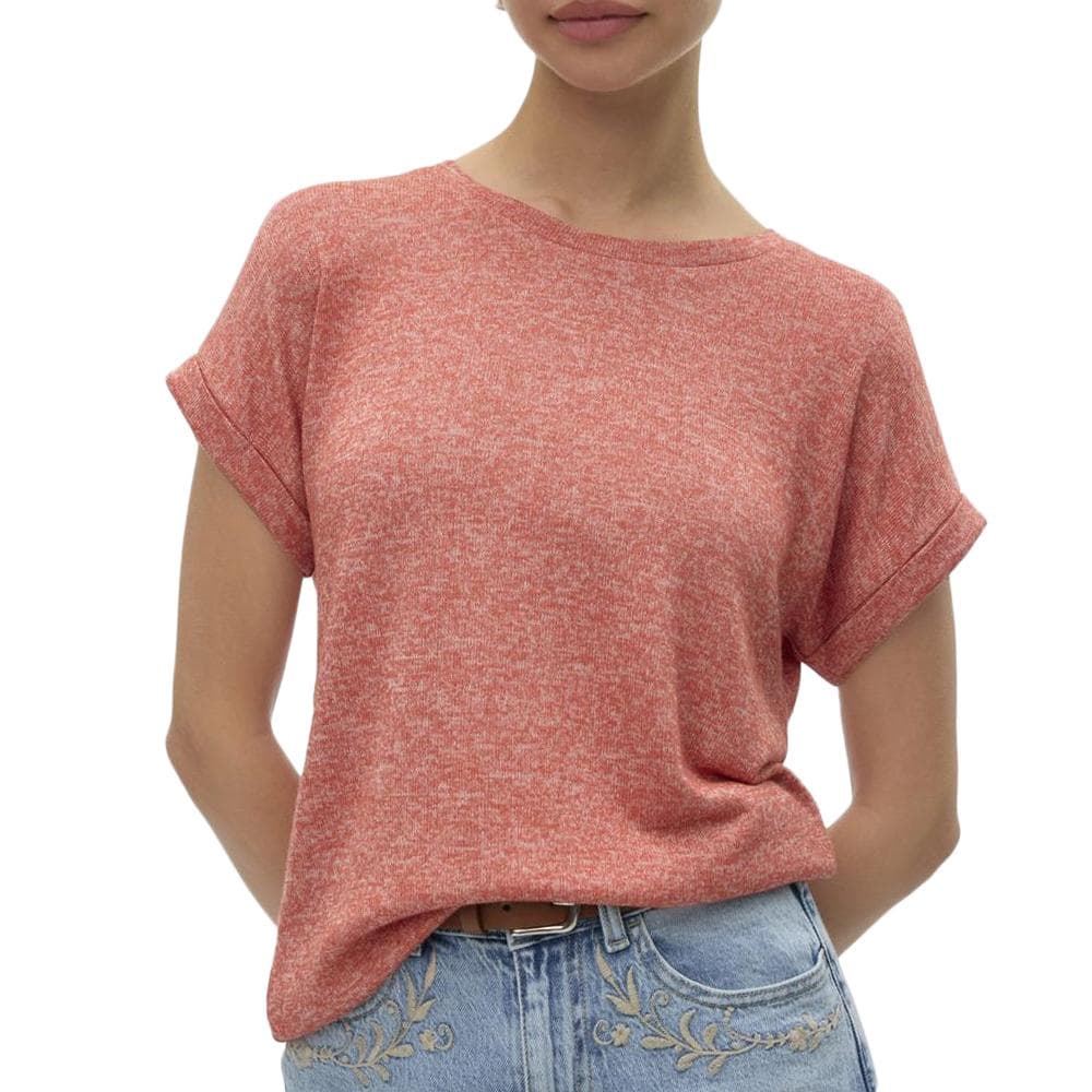 T-Shirt Rouge Femme Vero Moda Brianna 10291353 1