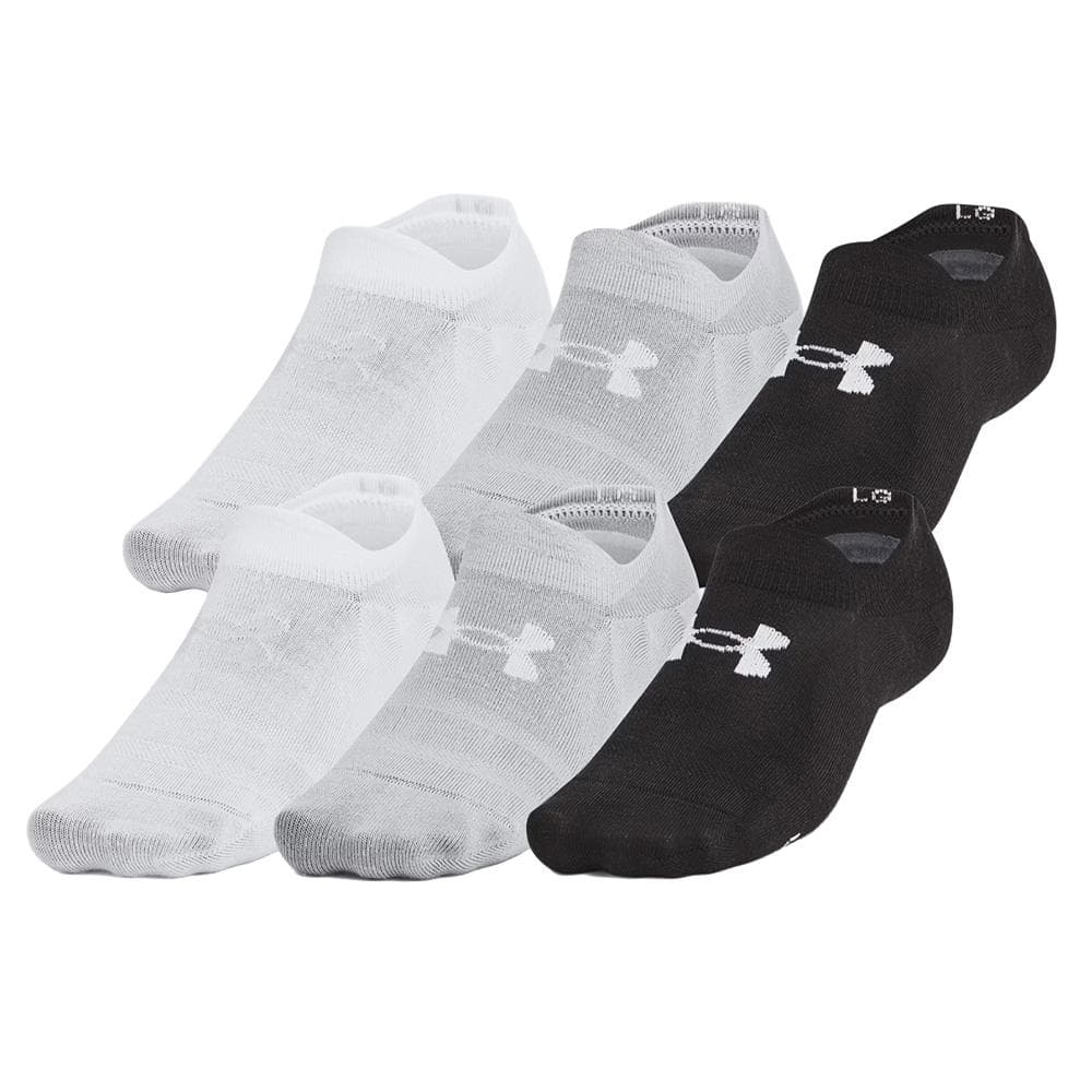 Lot de 3 Paires de Chaussettes Noir/Gris/Blanc Mixte Under Armour Unisex 1