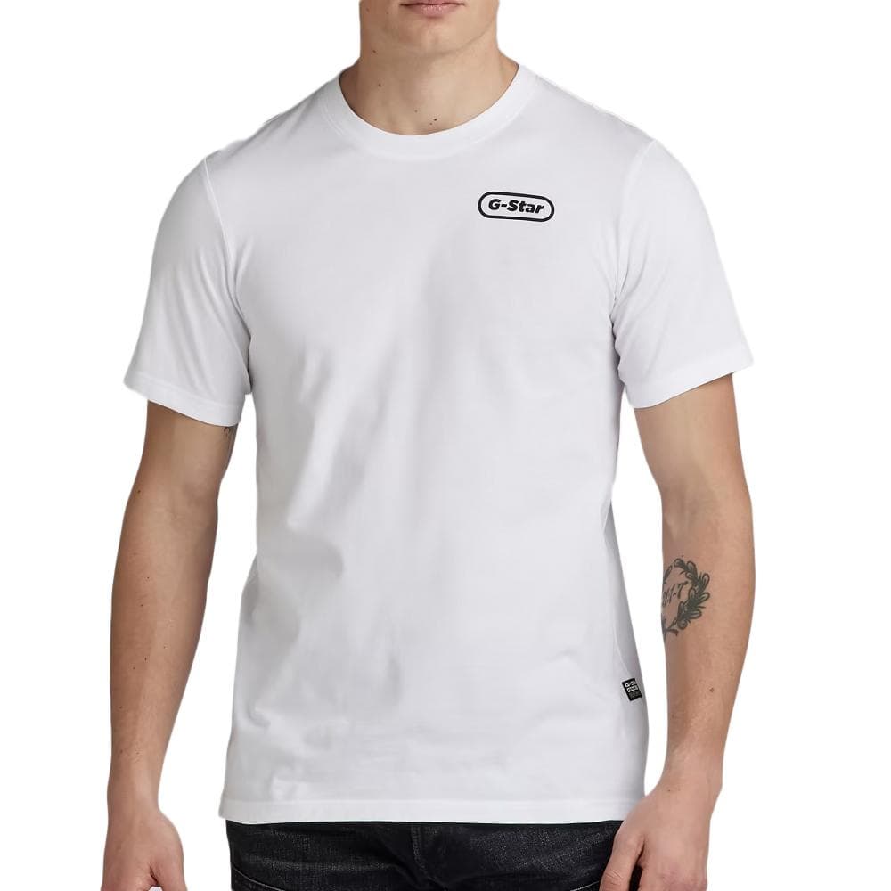 T-shirt Blanc Homme G-Star Raw Back 1