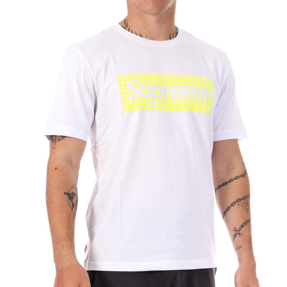 T-shirt Blanc/Jaune Homme Supreme Grip Louis 1