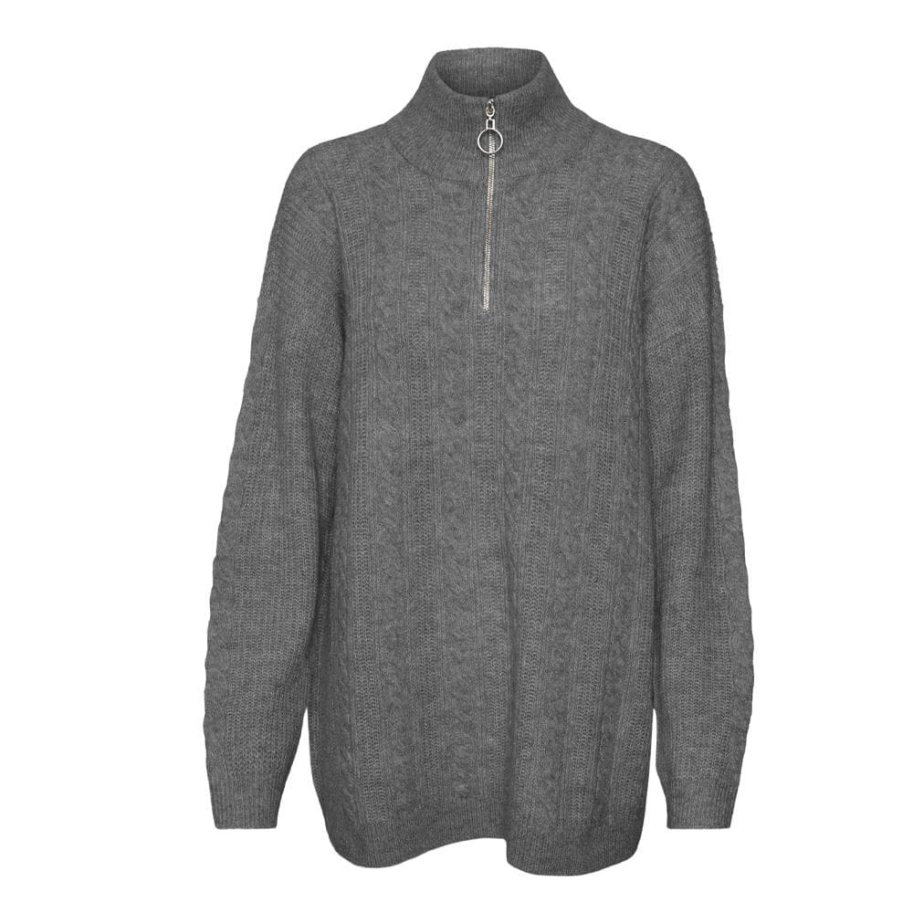 Pull 1/4 Zip Beige Femme Vero Moda Mili 1