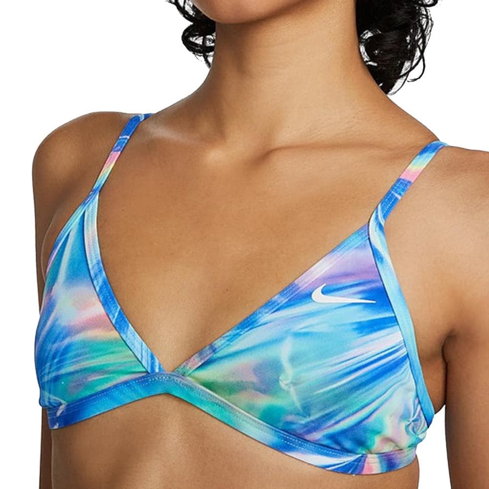 Haut de maillot de bain Bleu Femme Nike Lace Up 1