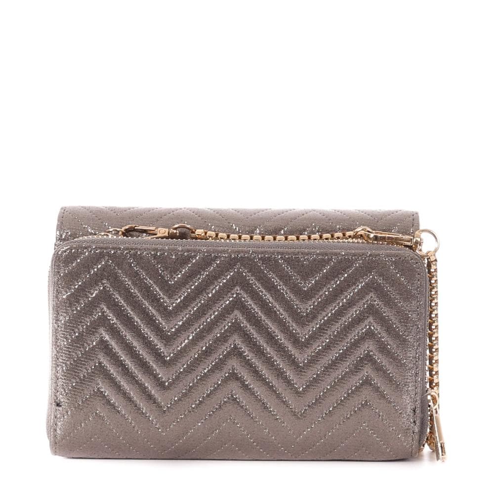 Sac à Bandoulière Gris Métallique Femme Stella Green Chevron 2
