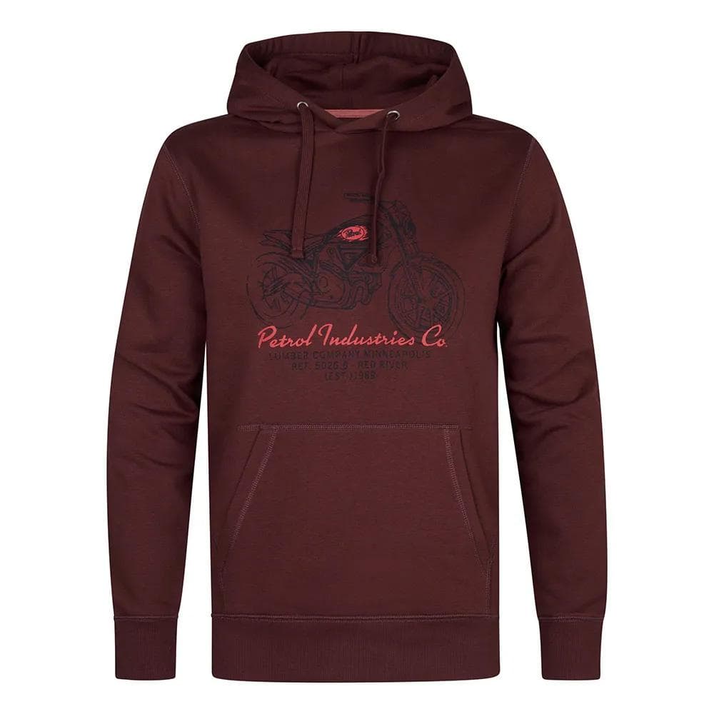 Sweat à Capuche Bordeaux Homme Petrol Industries Print 1
