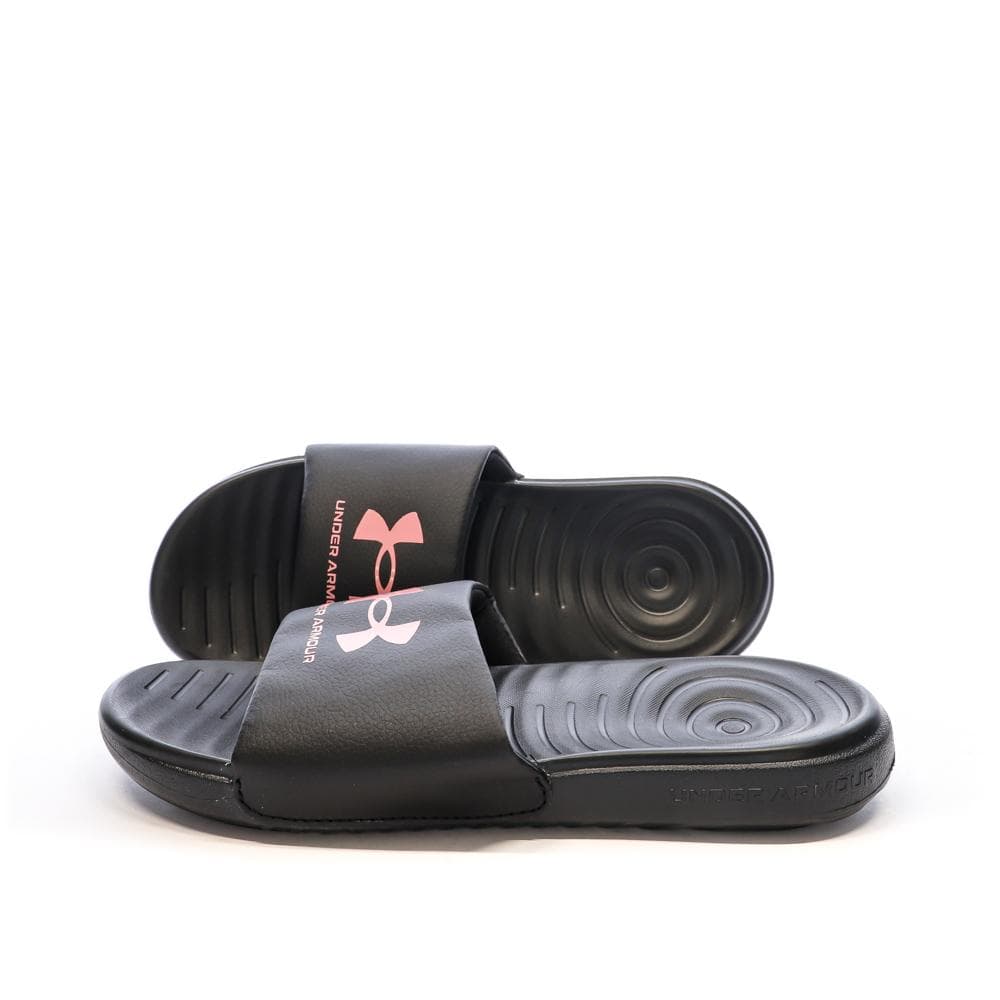 Claquettes Noires/Roses Femme Under Armour Ansa Fix 1