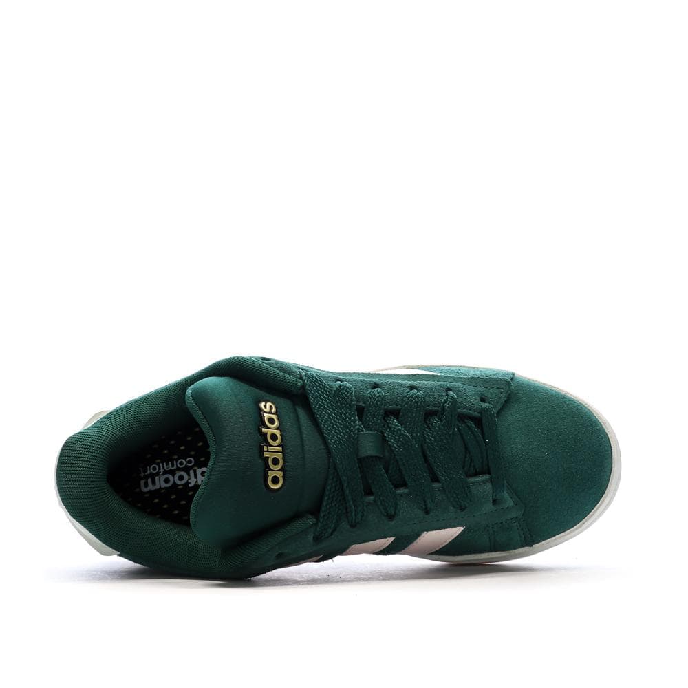 Baskets Vert/Rose Femme Adidas Grand Court Alpha 4