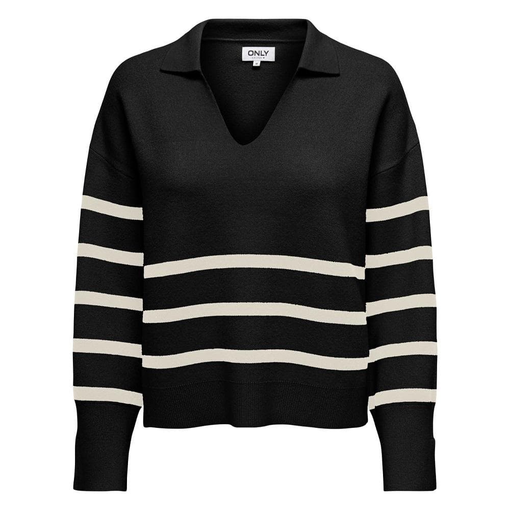Pull Noir/Ecru Femme Only Monica 1