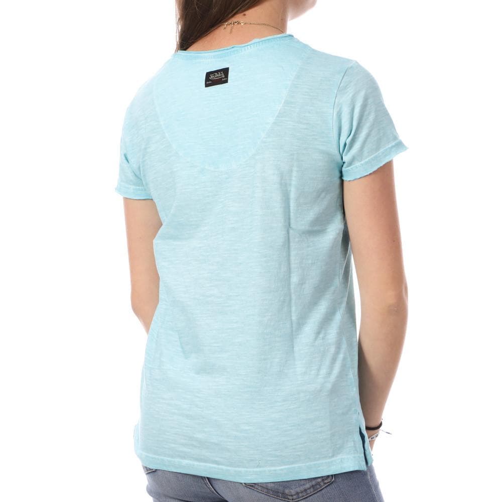 T-shirt Bleu Femme Von Dutch Aspect 2