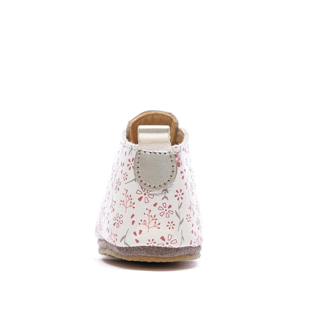 Chaussons Blanc à Fleurs Fille Aster Layas 3