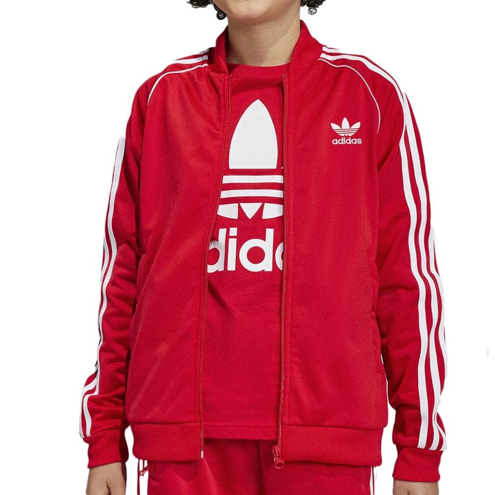 Veste Rouge Garçon Adidas Track Top 1