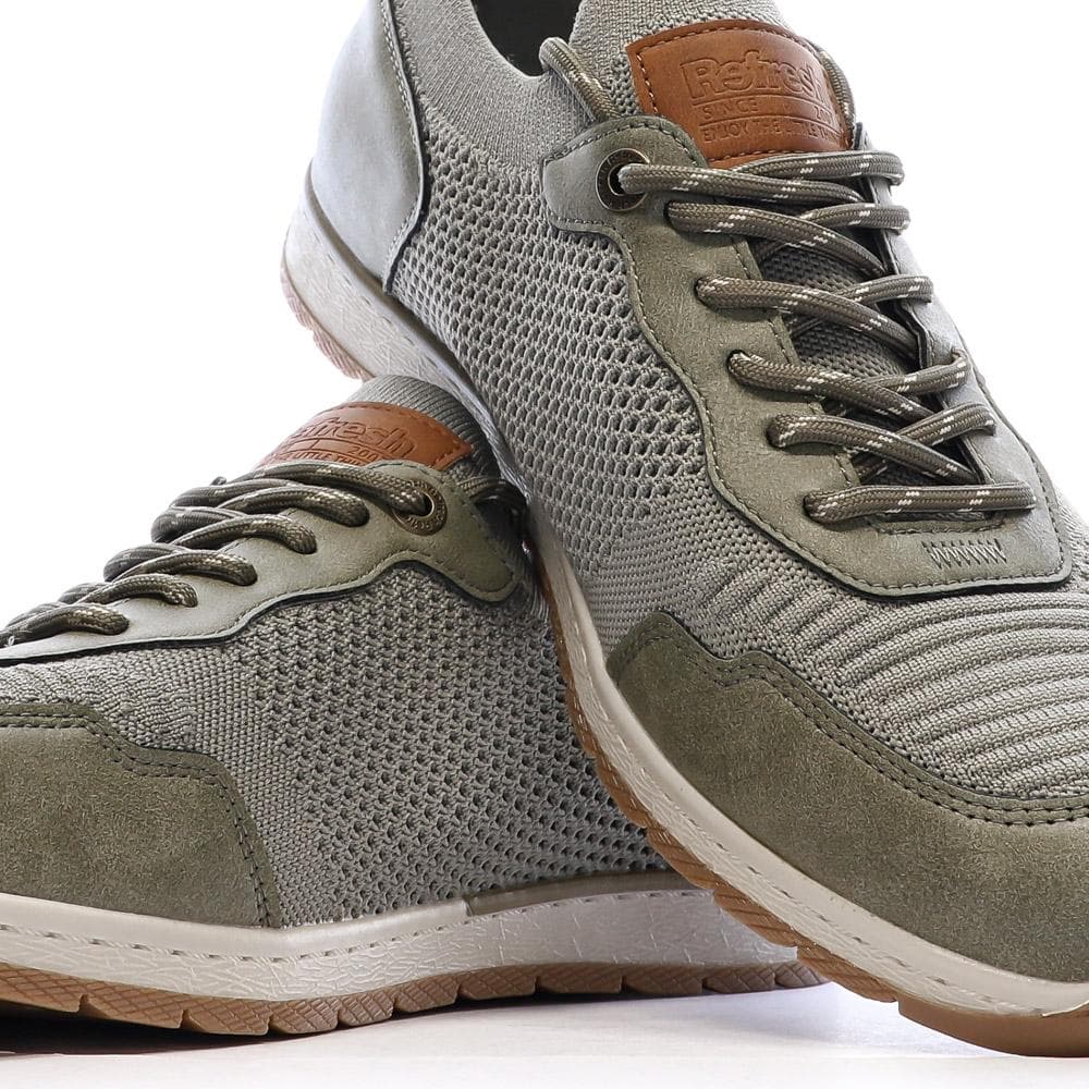 Baskets Kaki Homme Refresh 175665 7