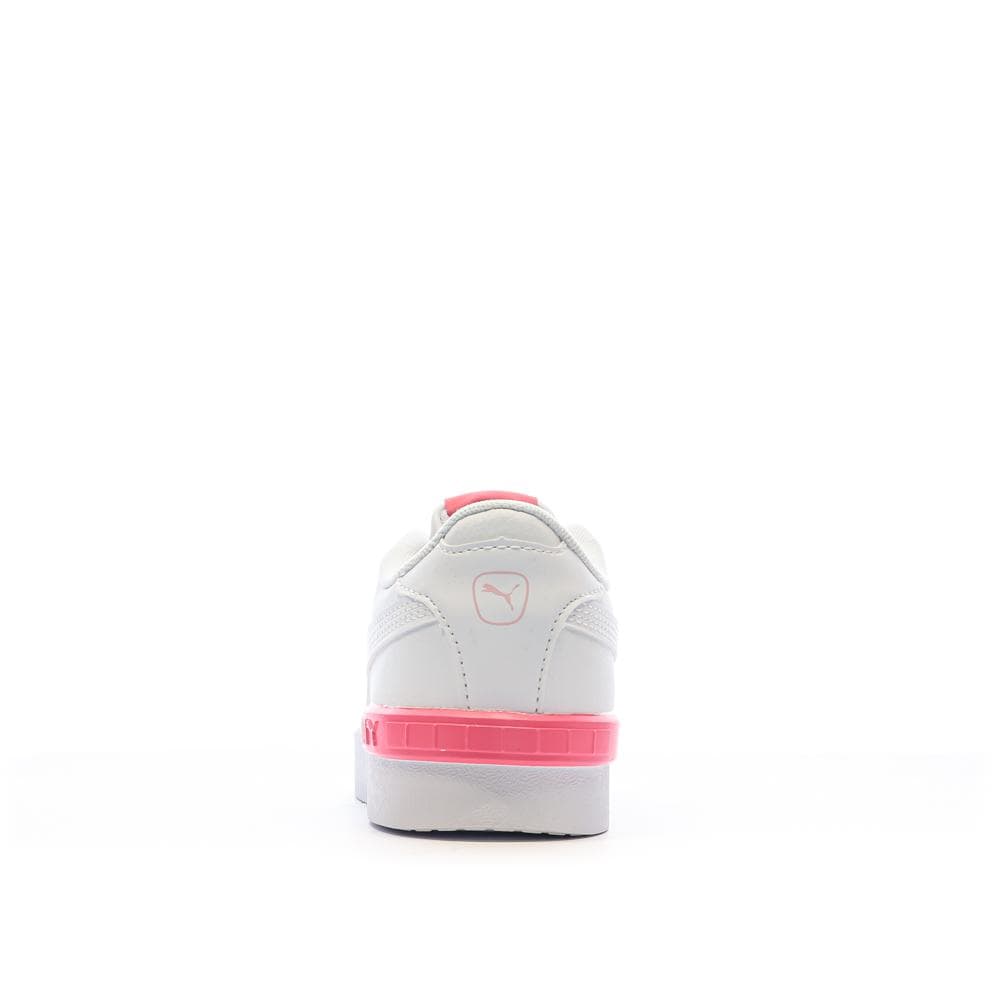 Baskets Blanc/Rose Fille Puma Jada 3