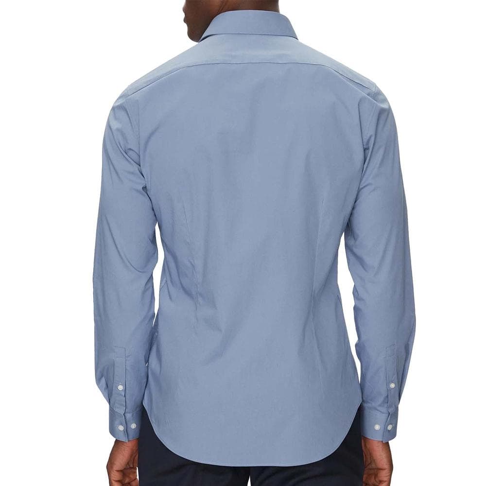 Chemise Bleu Homme Calvin Klein Jeans Poplin Stretch Slim 2