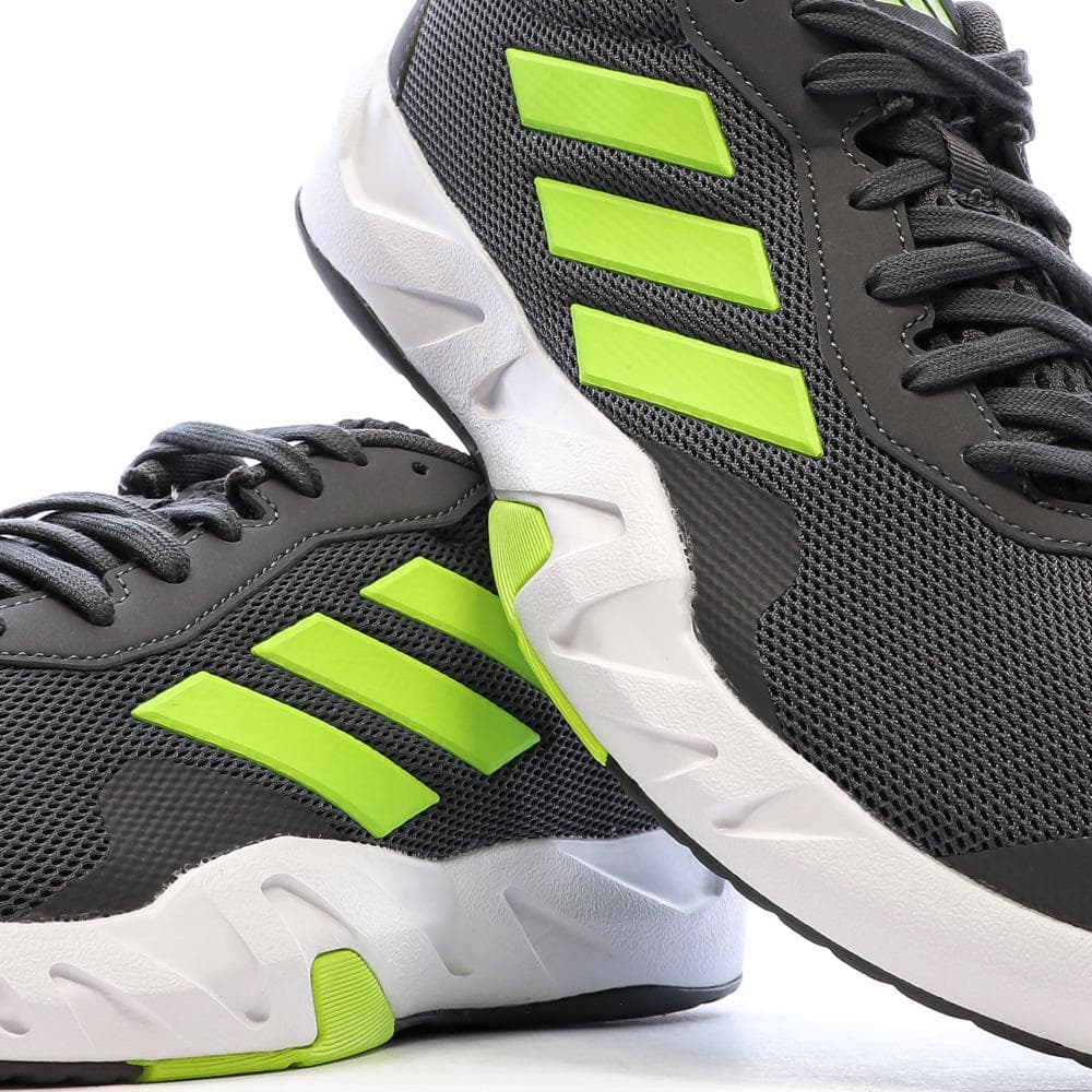 Chaussures de Running Grises/Vertes Homme Adidas Amplimove 7