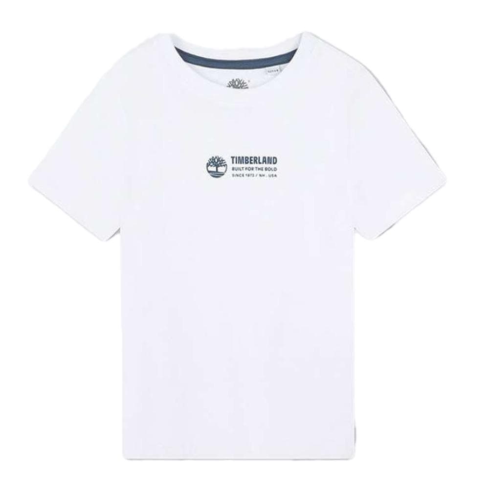 T-shirt Blanc Garçon Timberland T60084 1