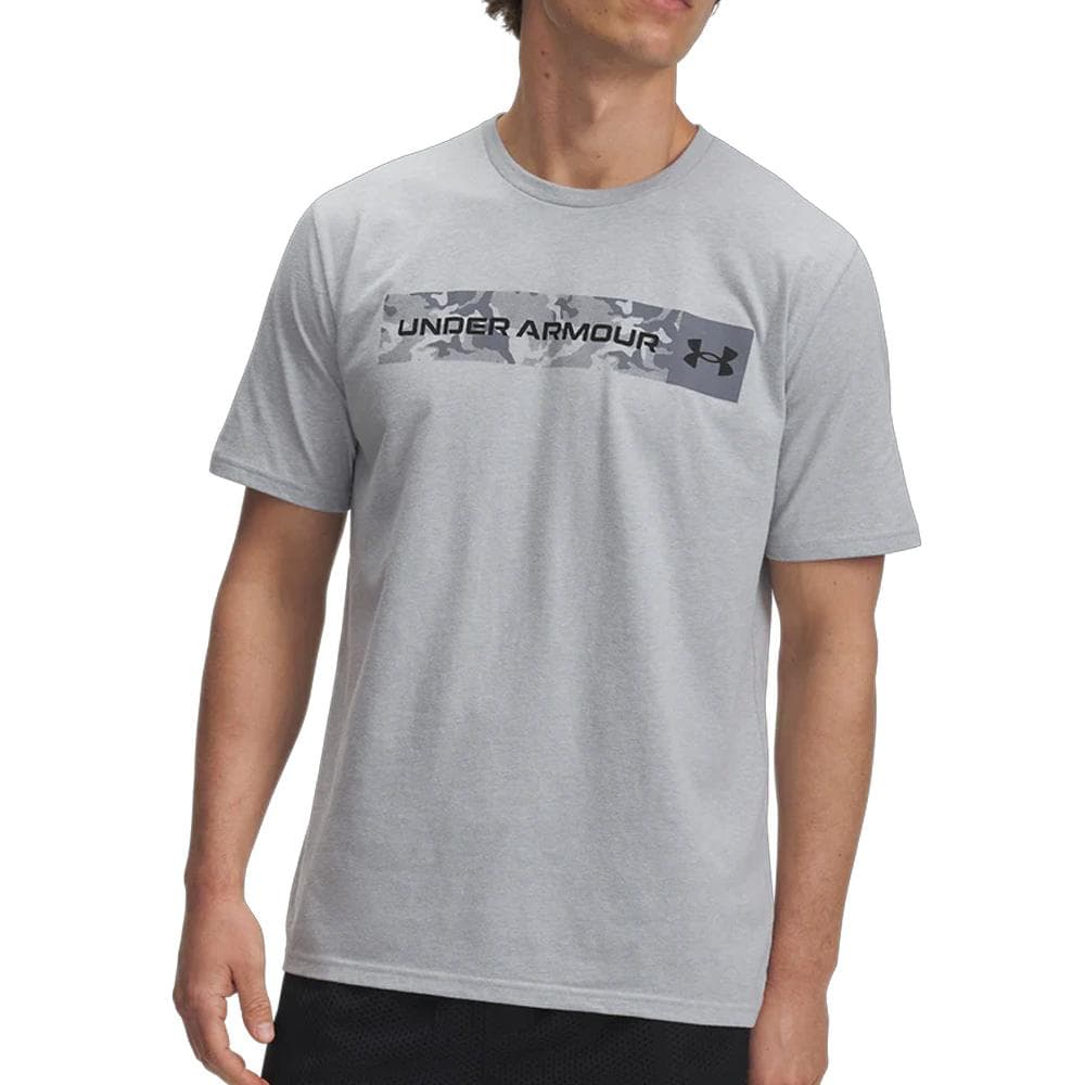 T-shirt Beige Foncé Homme Under Armour Camo Chest Stripe 1