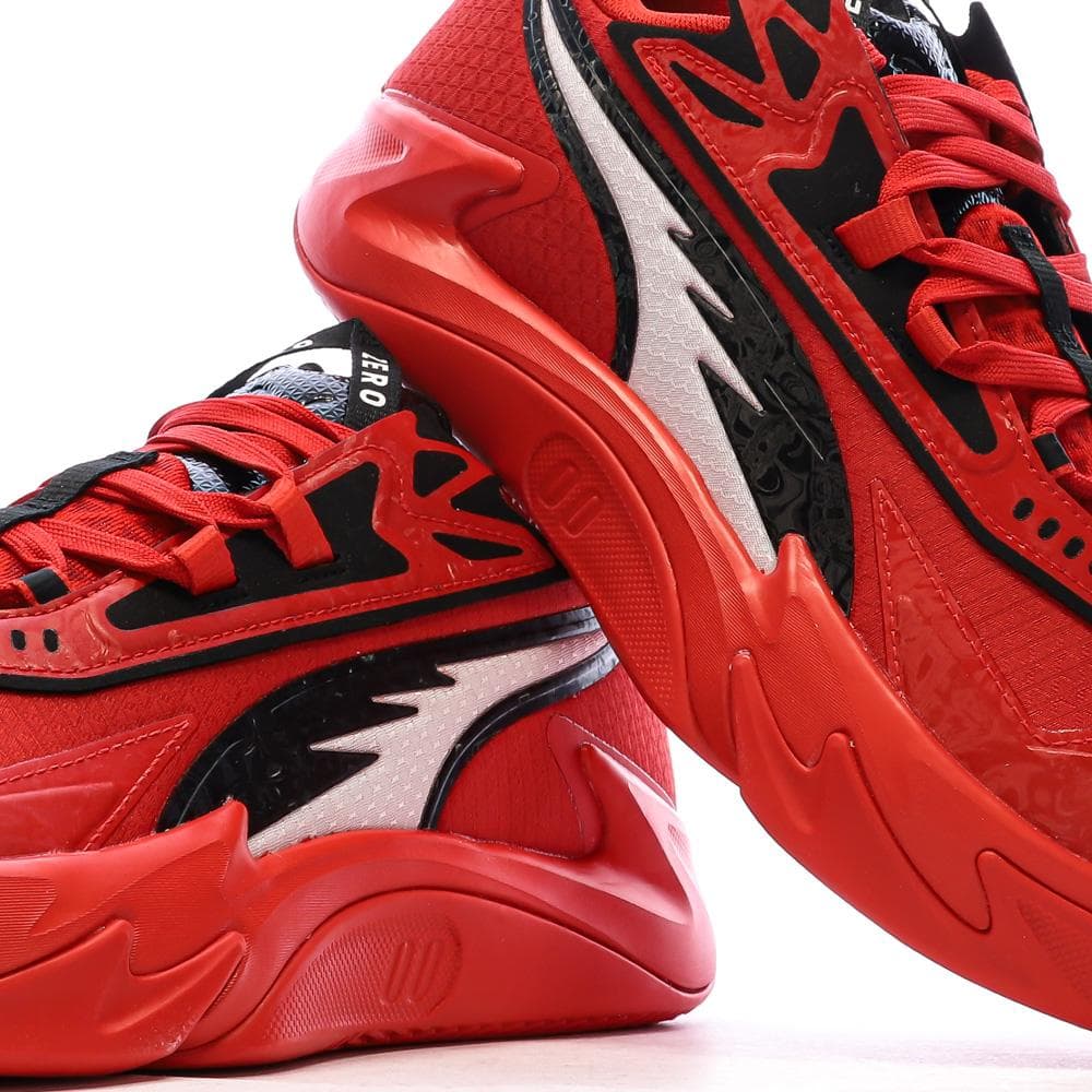 Chaussures de Basketball Rouges/Noires Homme Puma Zeros 7