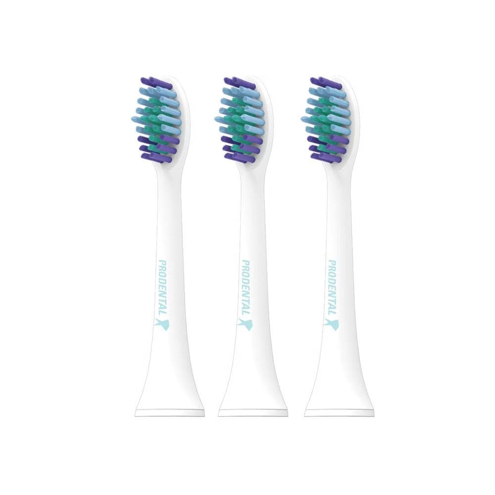 x3 Brossettes de Rechange Prodental White Action 1