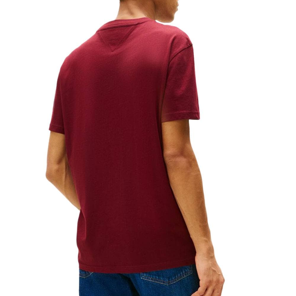T-Shirt Bordeaux Homme Tommy Hilfiger Reg Linear 2